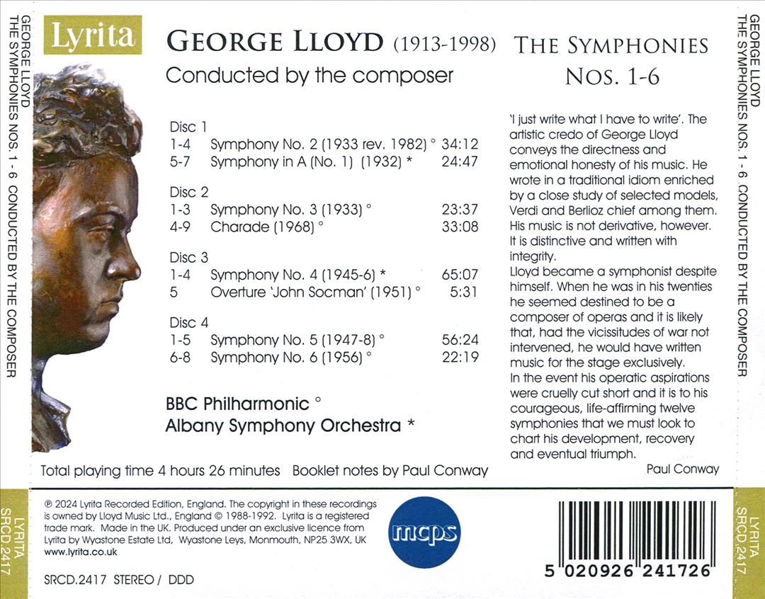 George Lloyd: The Symphonies Nos. 1 - 6 cover art