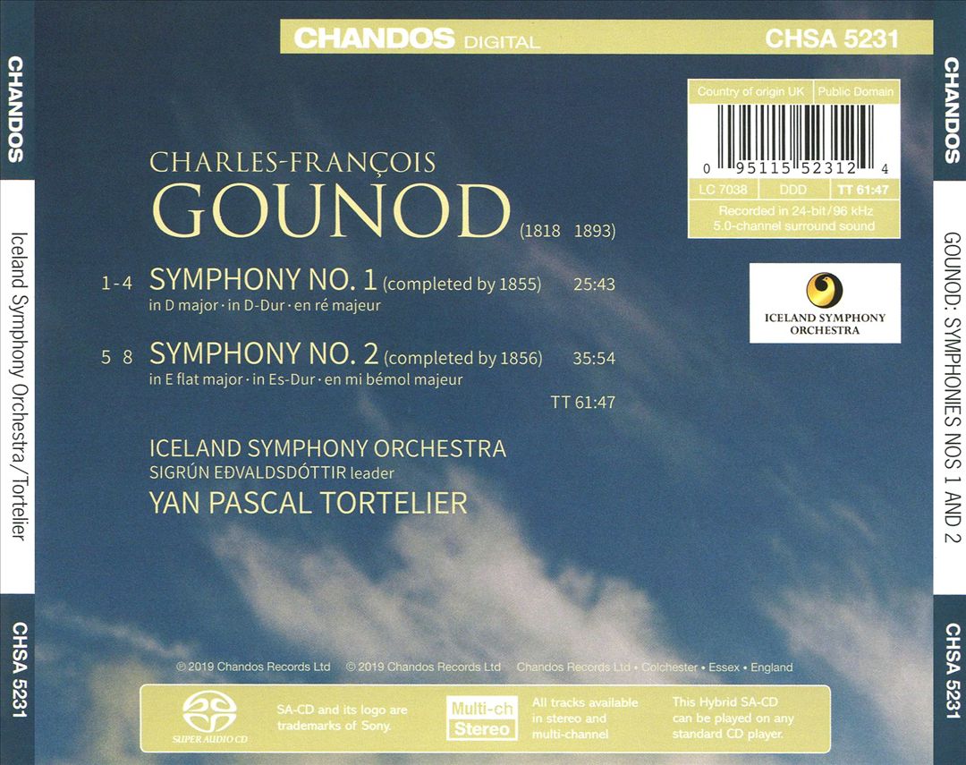 Gounod: Symphonies cover art