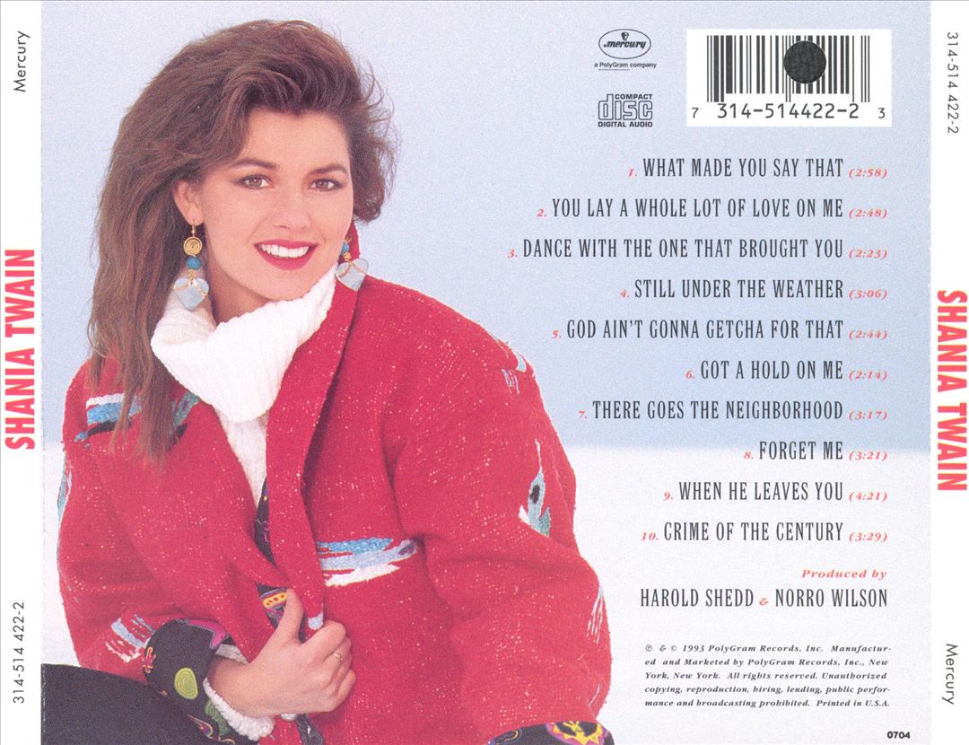 Shania Twain cover art