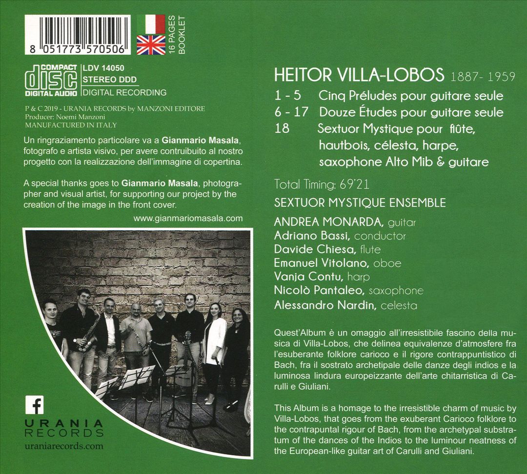 Villa-Lobos: Sextuor Mystique and Other Guitar Works cover art