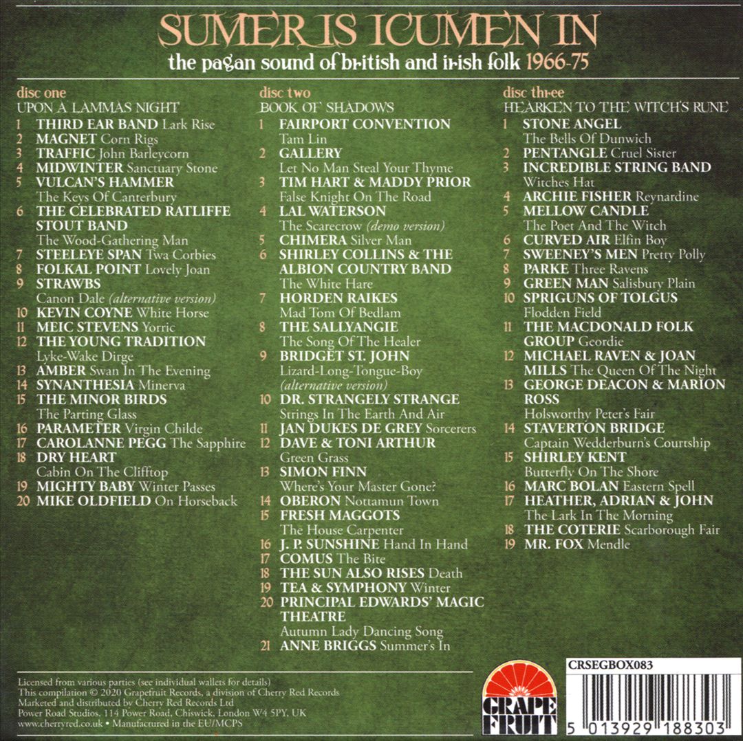 Sumer Is Icumen In: The Pagan Sound of British & Irish Folk 1966-1975 cover art