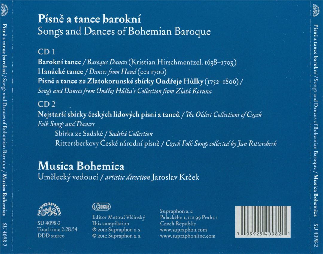 Písne a Tance Barokní cover art