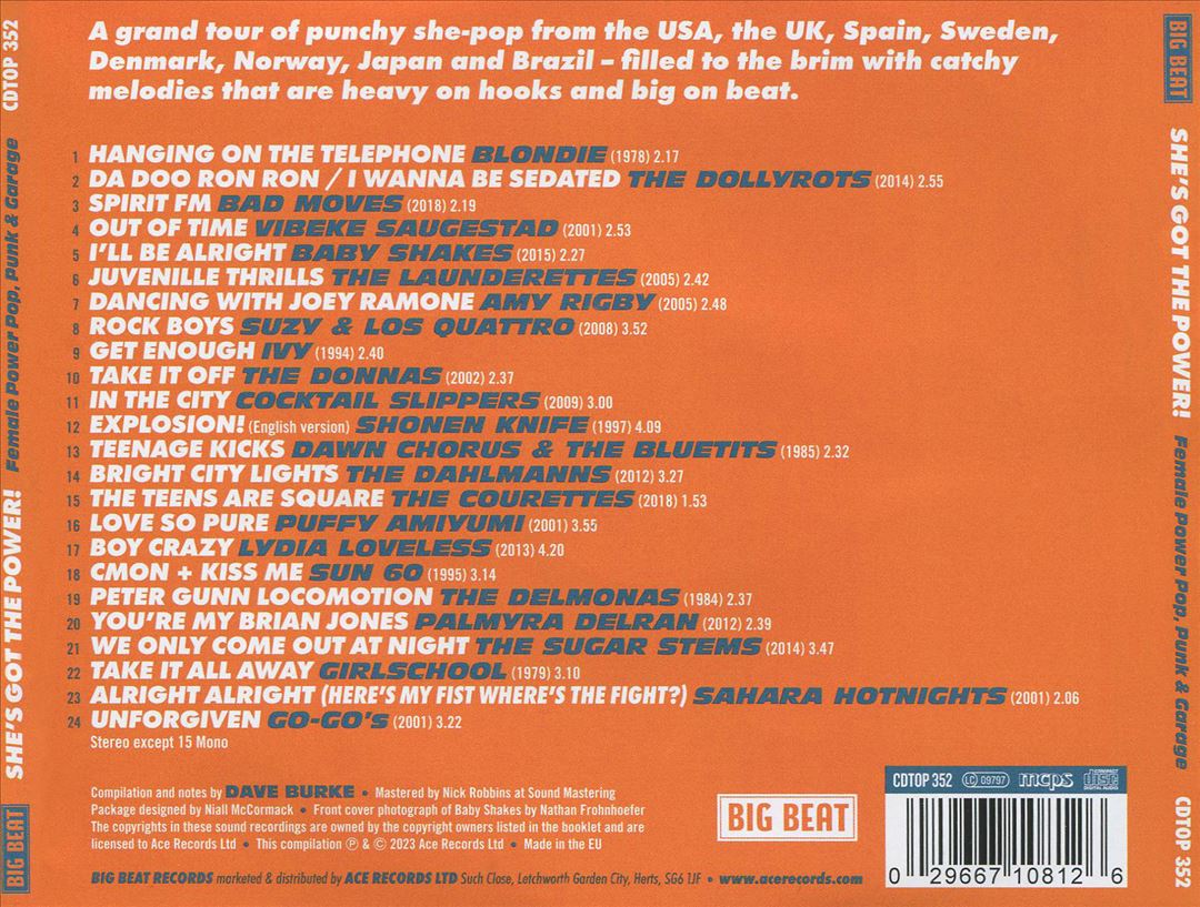 She's Got The Power! Female Power Pop, Punk & Garage cover art