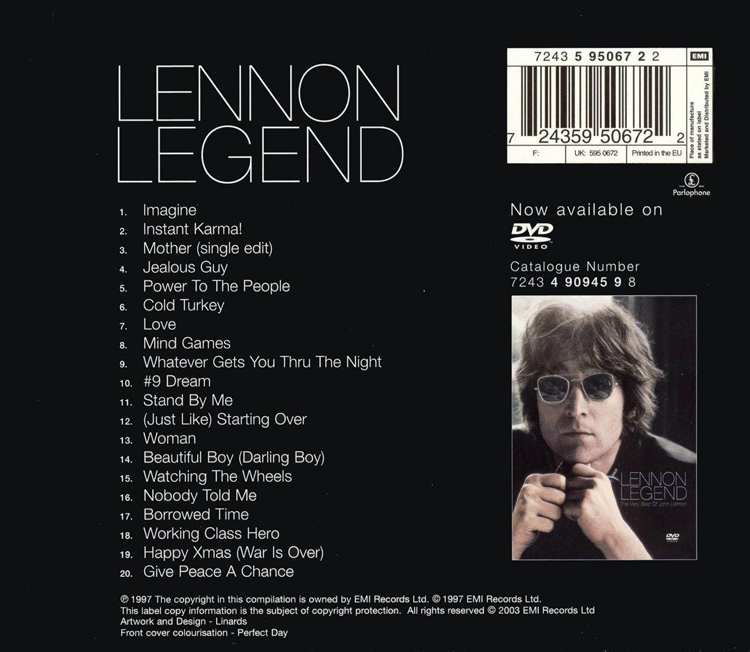 Lennon Legend: The Very Best of John Lennon cover art