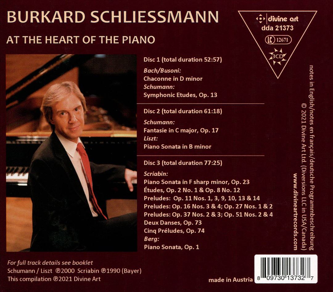 At the Heart of the Piano: Busoni, Schumann, Liszt, Scriabin, Berg cover art