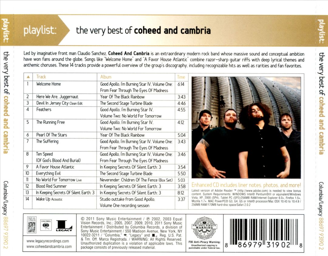 Playlist: The Very Best of Coheed and Cambria cover art