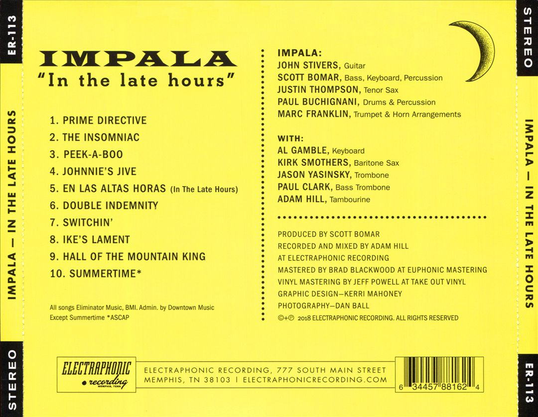 In the Late Hours cover art