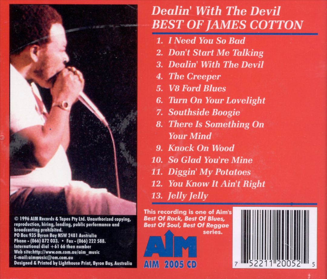 Dealin' With the Devil: Best of James Cotton cover art