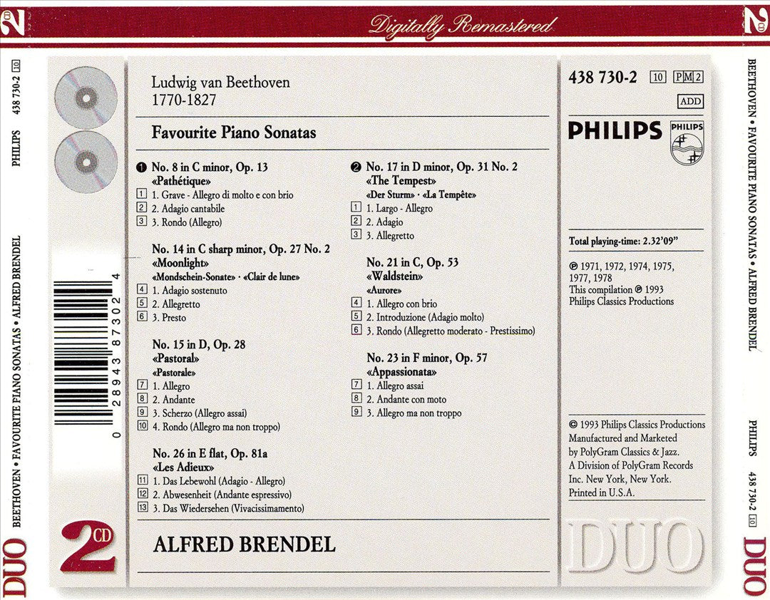 Beethoven: Favourite Piano Sonatas cover art