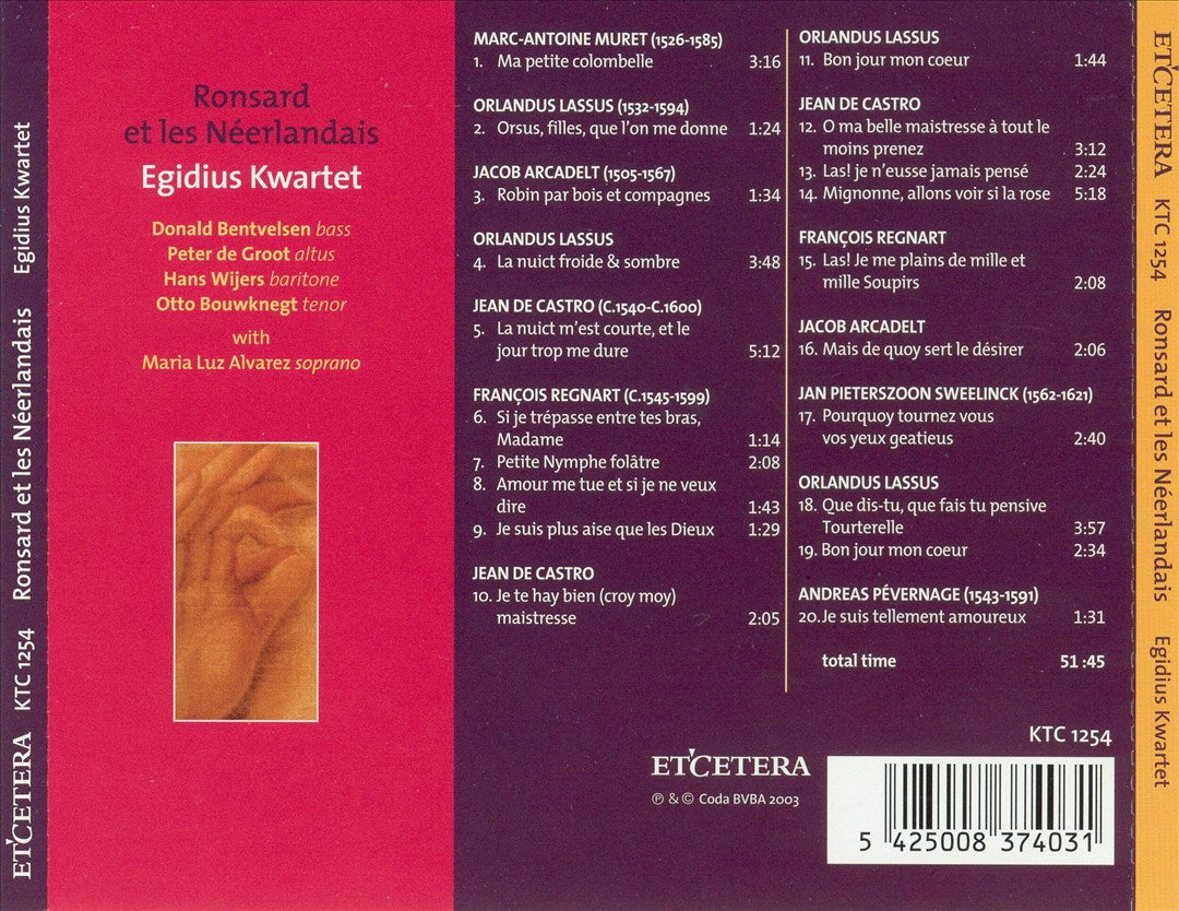Ronsard et les Néerlandais cover art