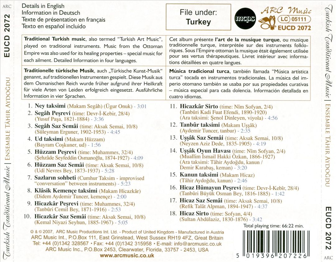 Turkish Traditional Music cover art