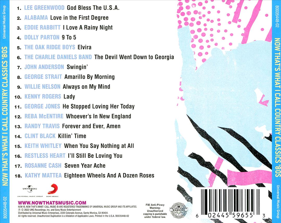 NOW Country Classics: '80s cover art