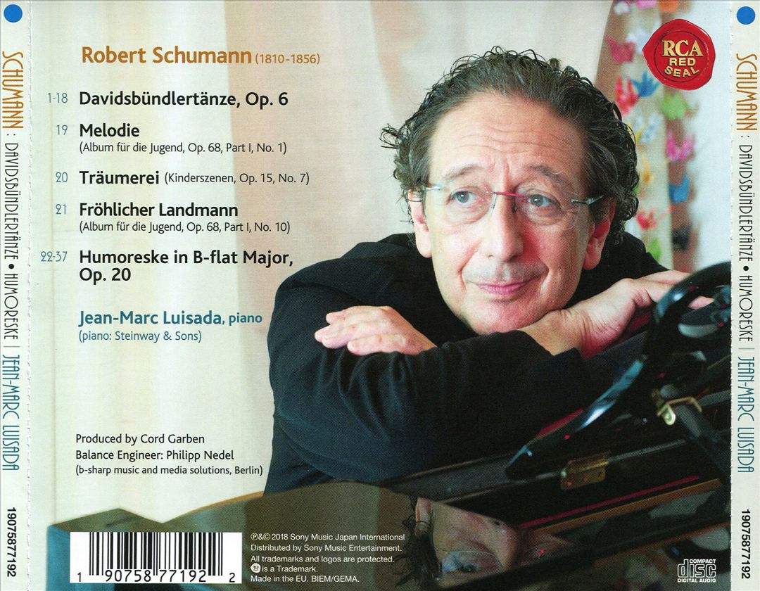Schumann: Davidsbündlertänze; Humoreske cover art