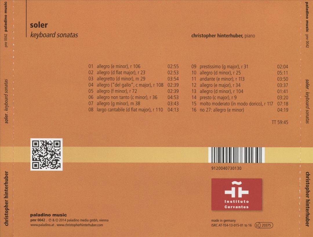Soler: Keyboard Sonatas cover art