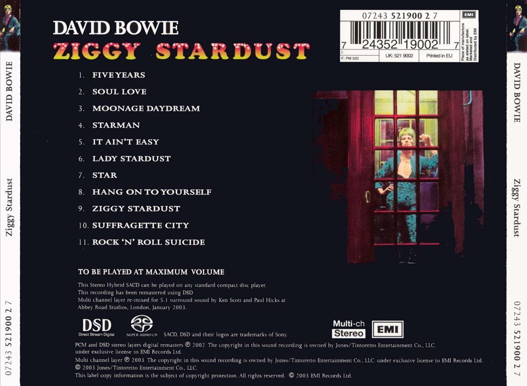Rise and Fall of Ziggy Stardust and the Spiders from Mars cover art