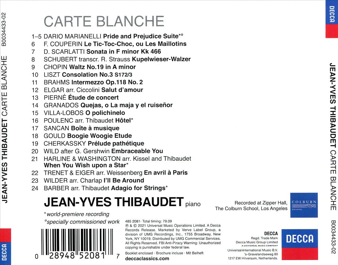 Carte Blanche cover art