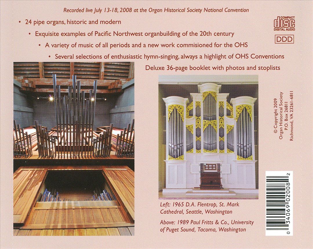 Historic Organs of Seattle: A Young Yet Vibrant History cover art