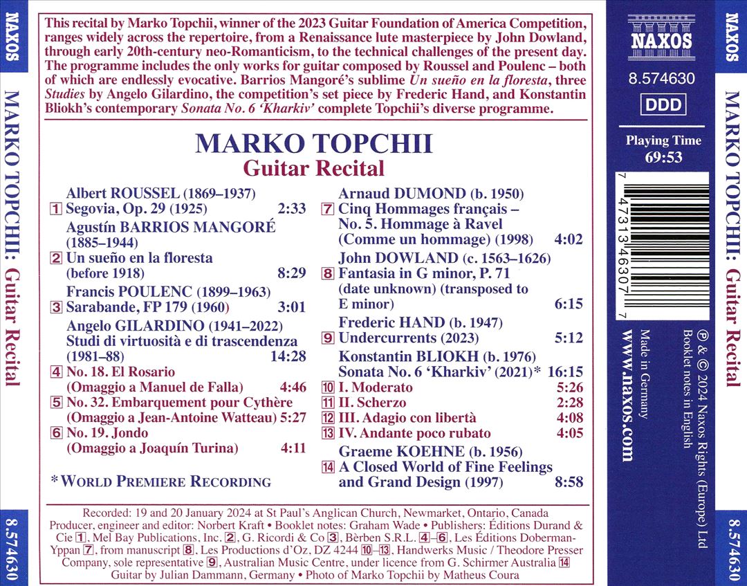 Marko Topchii: Winner 2023 Guitar Foundation of America Competition cover art