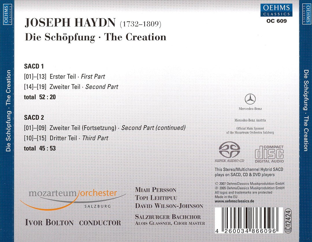 Haydn: Die Schöpfung cover art