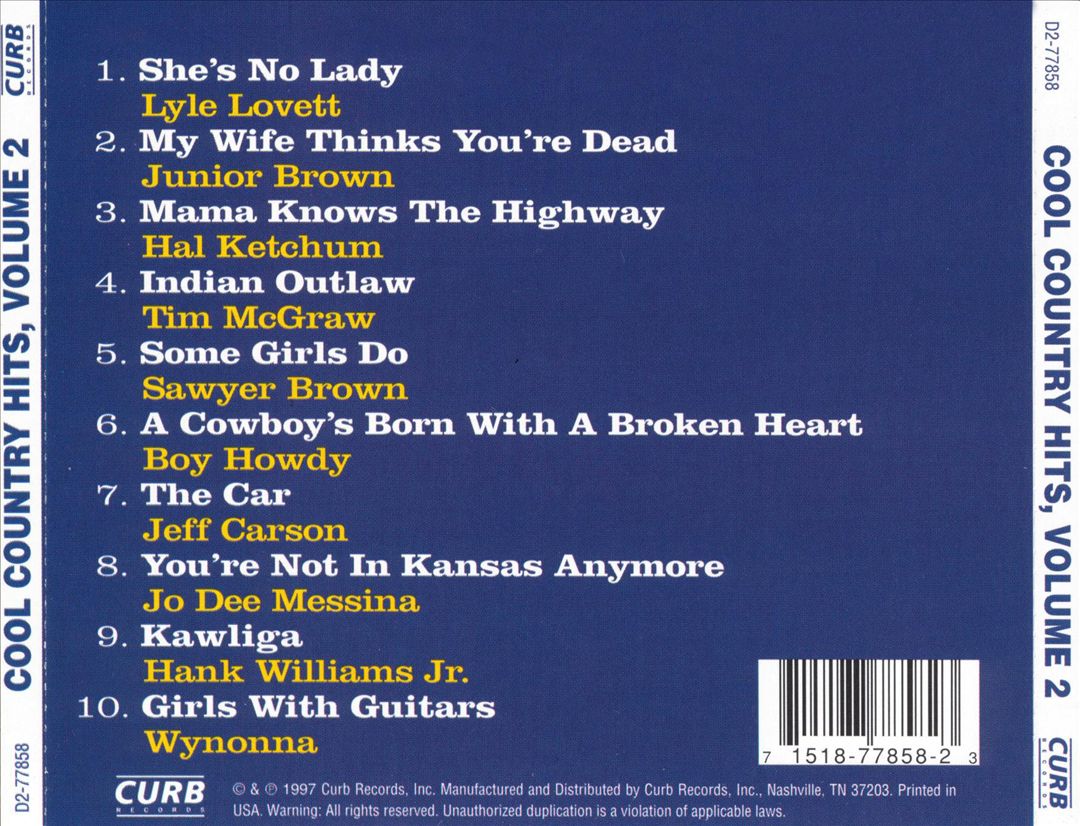 Cool Country Hits, Vol. 2 cover art