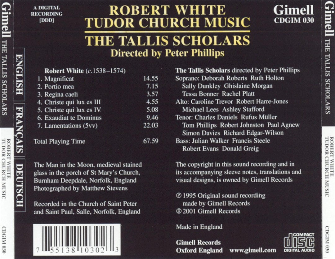 Robert White: Tudor Church Music cover art