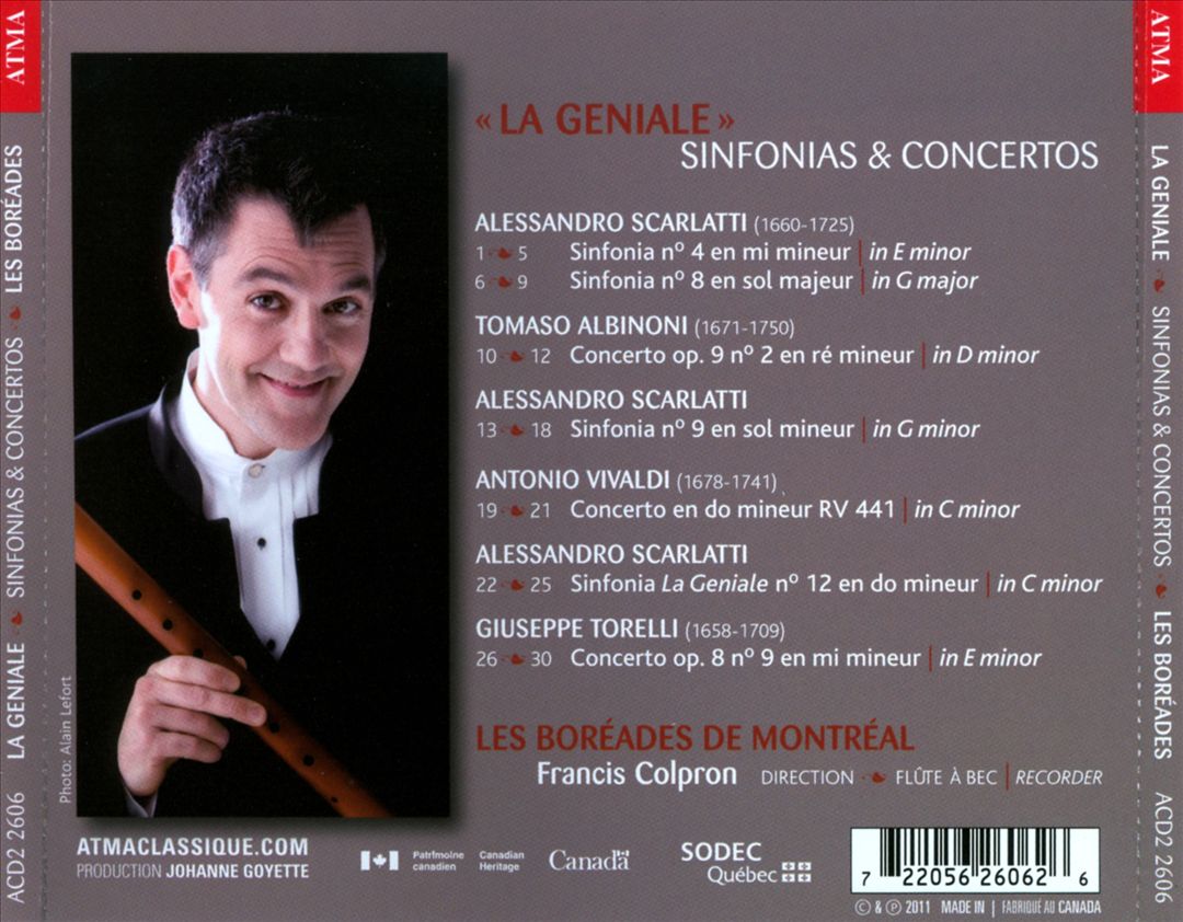 Geniale: Sinfonias & Concertos cover art