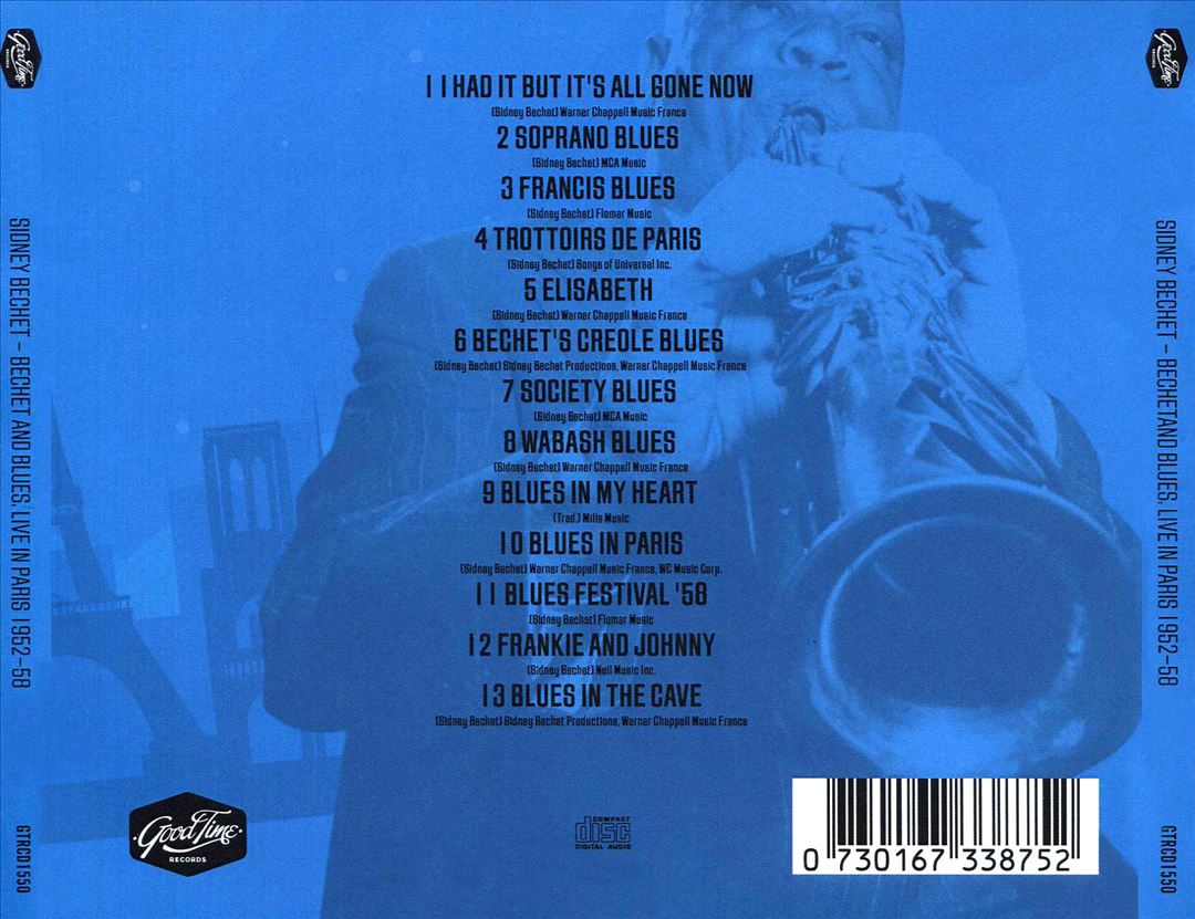 Bechet and Blues: Live in Paris 1952-1958 cover art