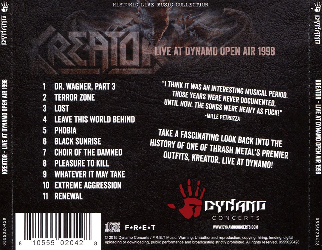 Live at Dynamo Open Air 1998 cover art