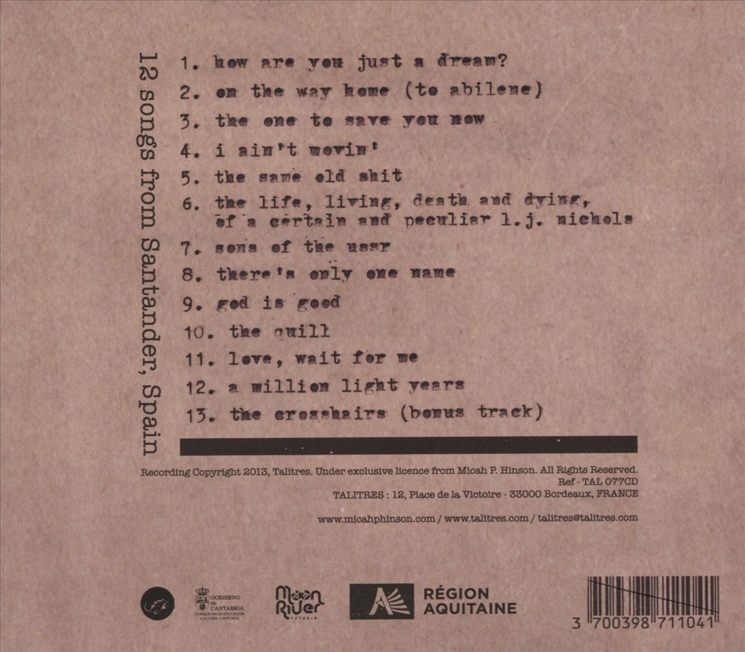 Micah P. Hinson and the Nothing cover art