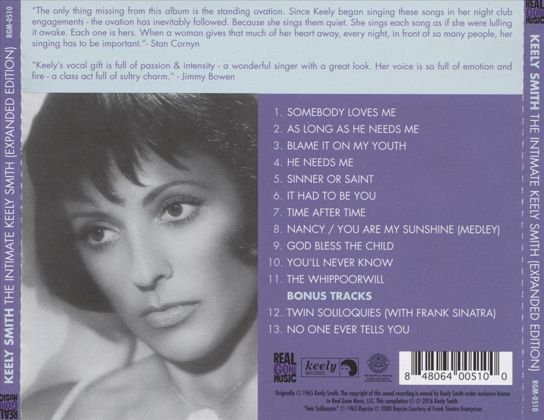 Intimate Keely Smith cover art