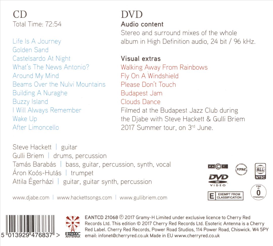 Life Is a Journey: The Sardinia Tapes cover art
