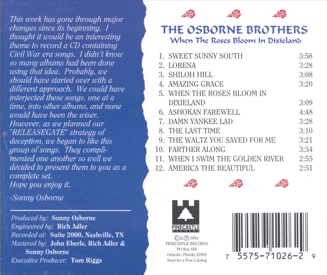 When the Rose Bloom in Dixieland cover art