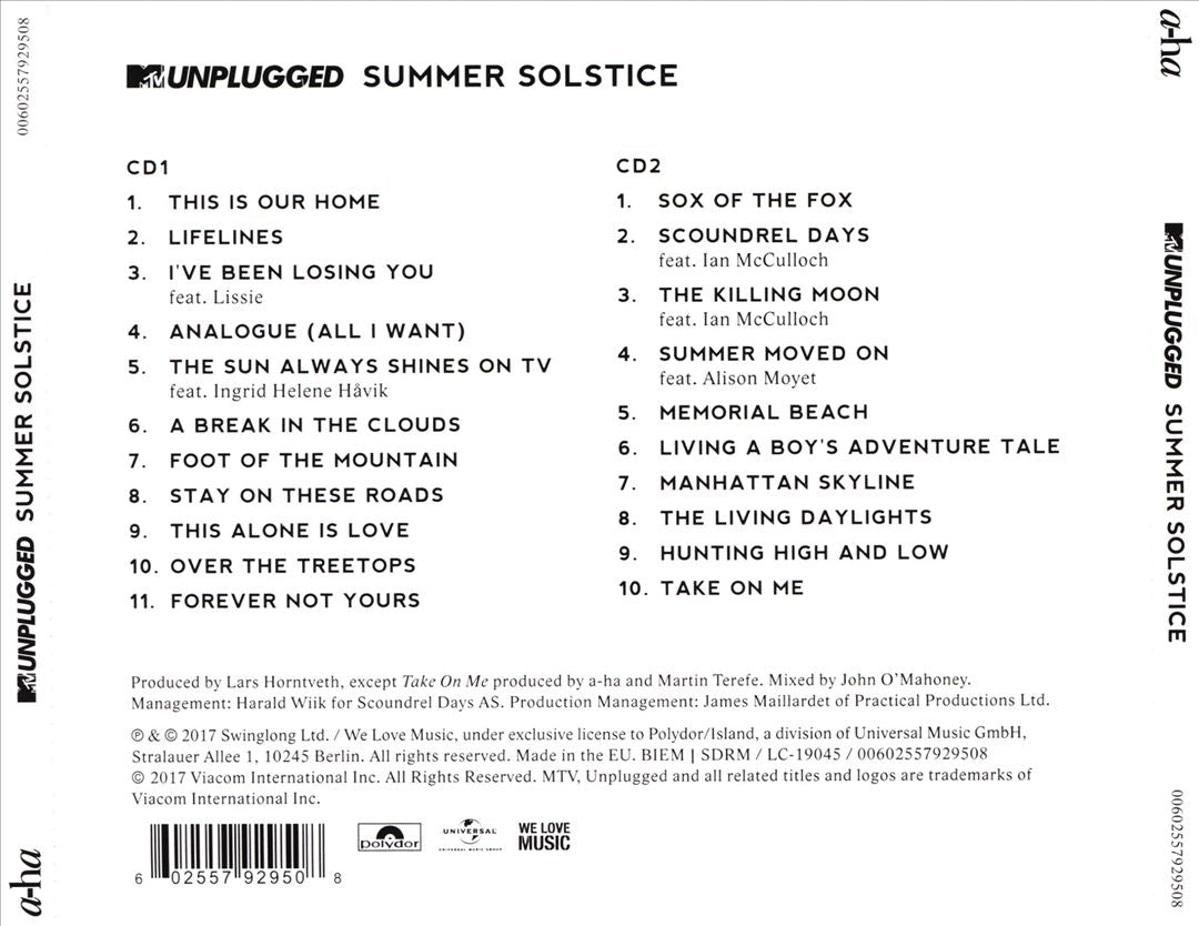 MTV Unplugged: Summer Solstice cover art