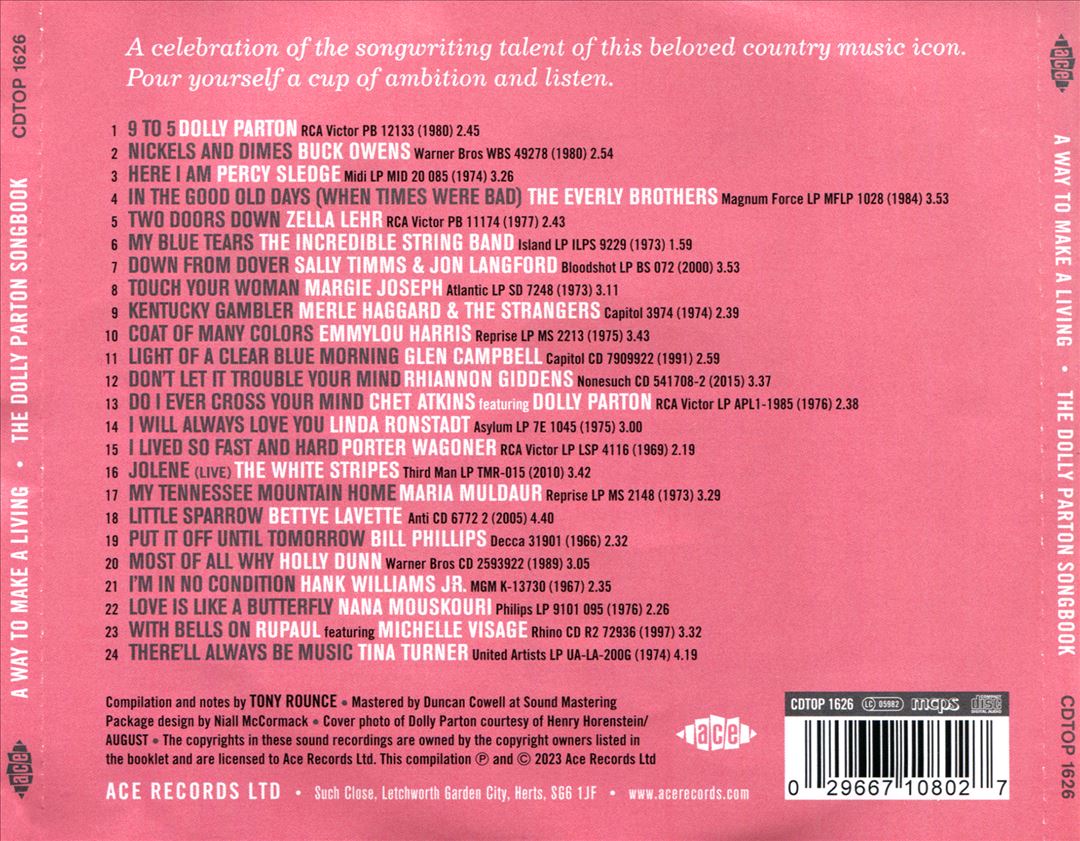 Way To Make A Living: The Dolly Parton Songbook cover art