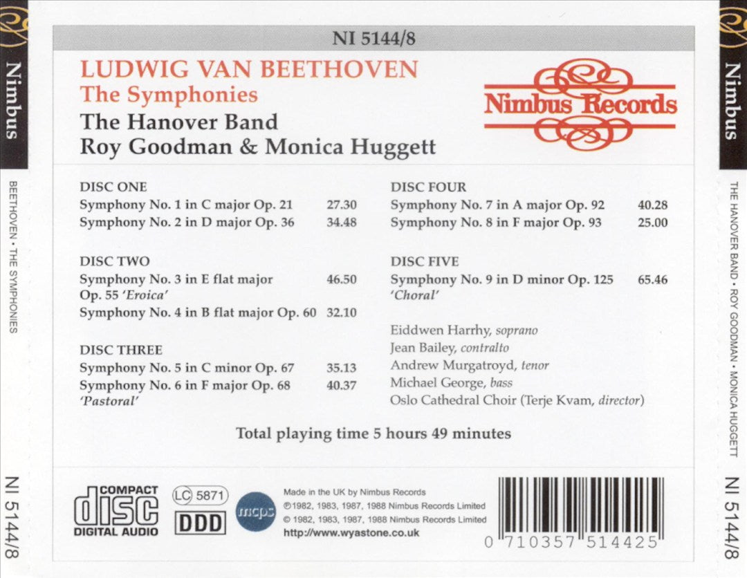 Beethoven: Symphonies Nos. 1-9 cover art