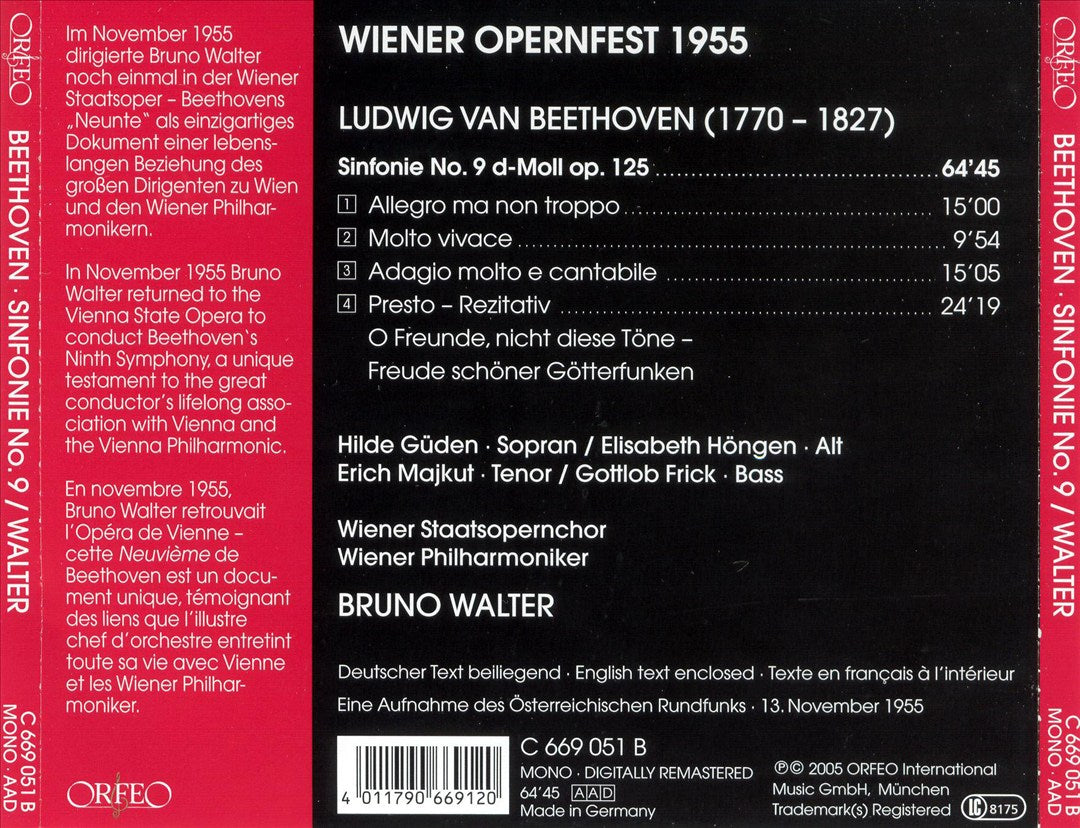 Beethoven: Sinfonie No. 9 cover art