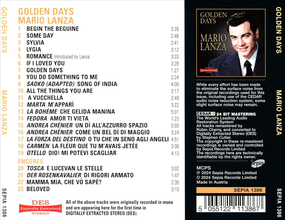 Golden Days cover art
