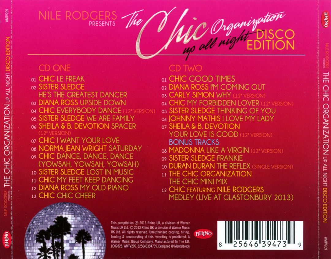 Chic Organization: Up All Night - Disco Edition cover art