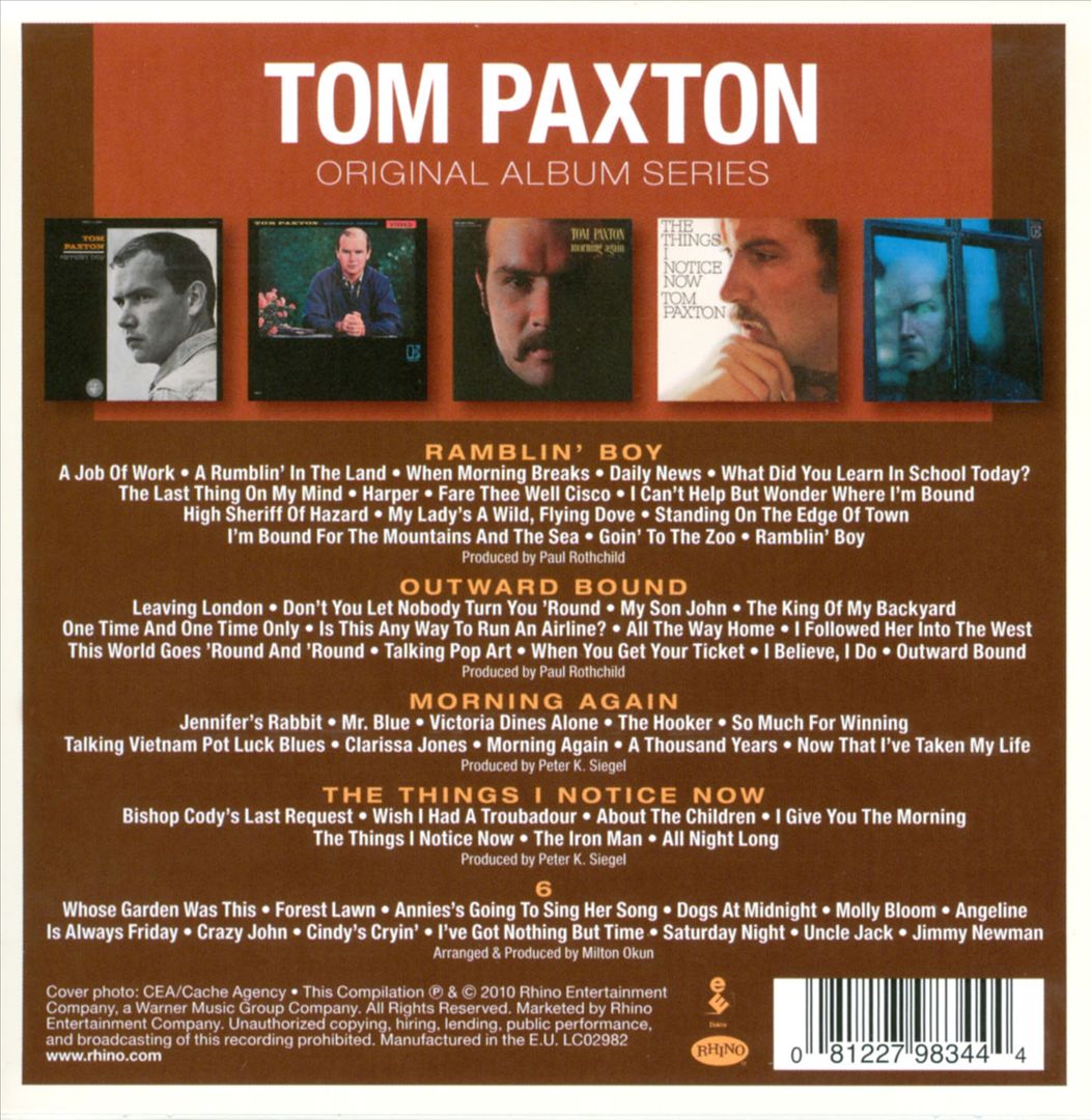 Original Album Series: Ramblin' Boy/Outward Bound/Morning Again/The Things I Notice Now/6 cover art