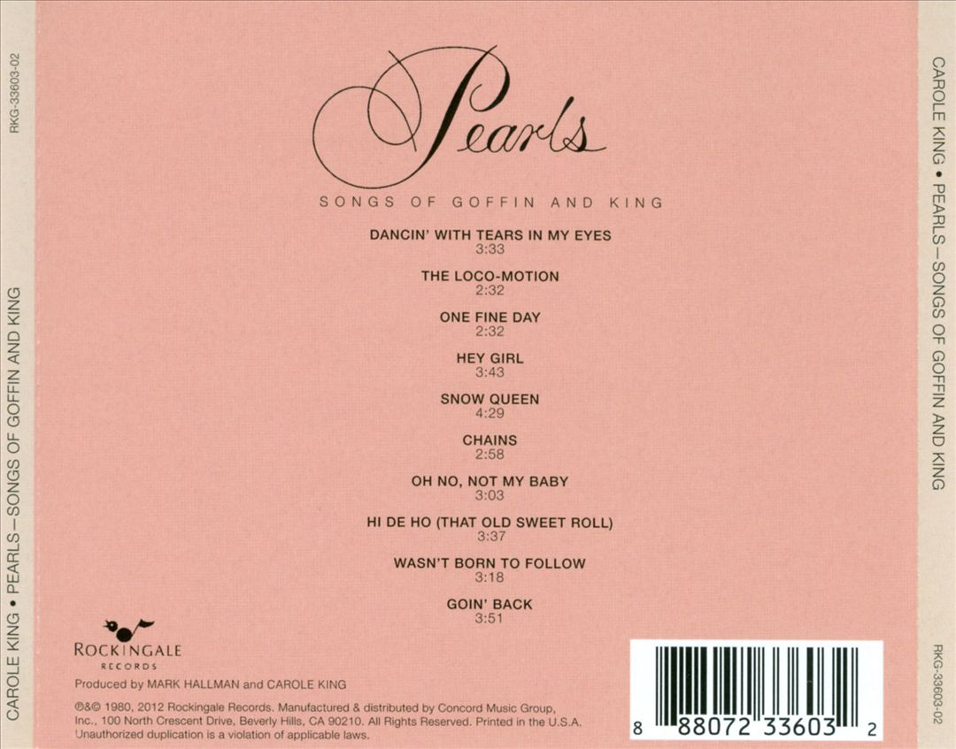 Pearls: Songs of Goffin and King cover art