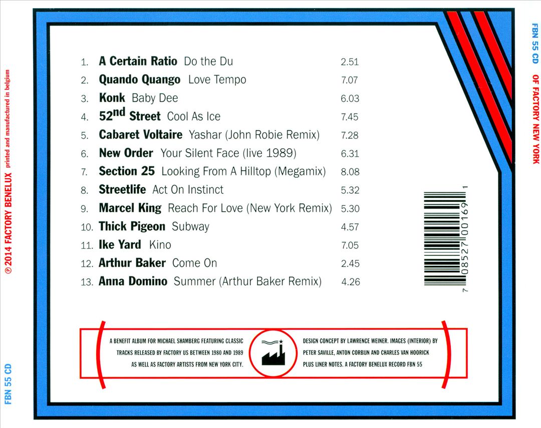 Of Factory New York cover art