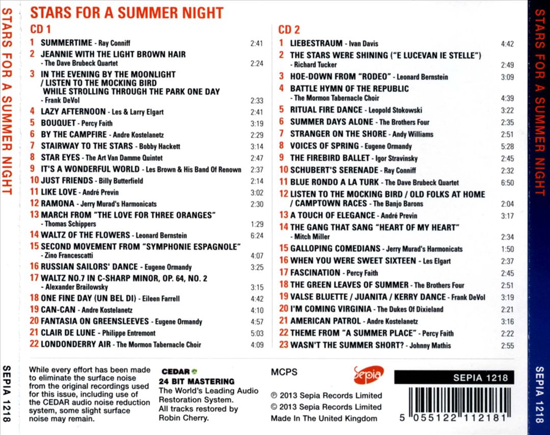 Stars for a Summer Night cover art