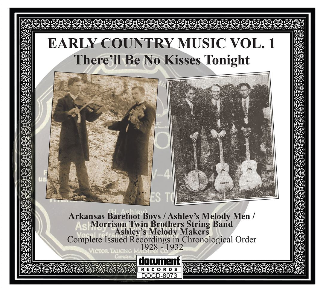 There'll Be No Kisses Tonight: Early Country Music, Vol.1 cover art