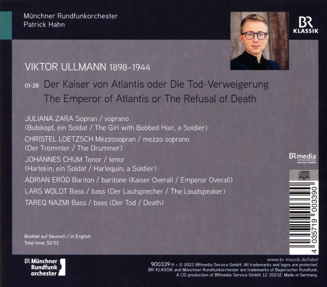 Viktor Ullmann: Der Kaiser von Atlantis cover art