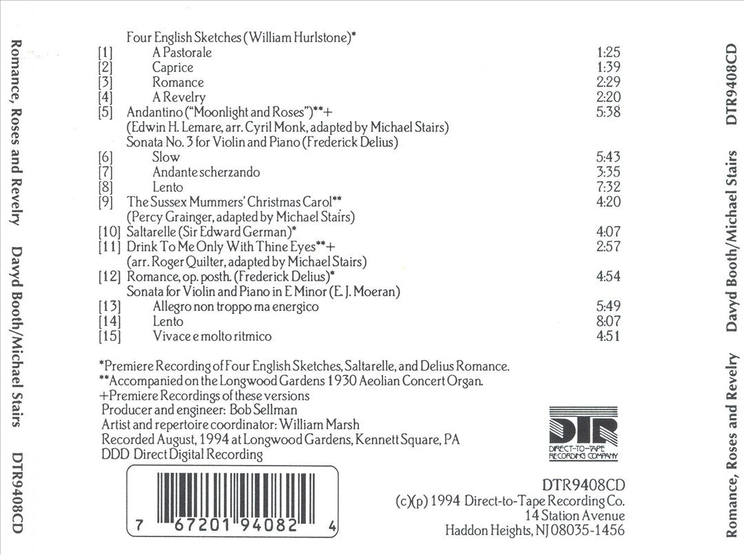 Romance, Roses & Revelry cover art