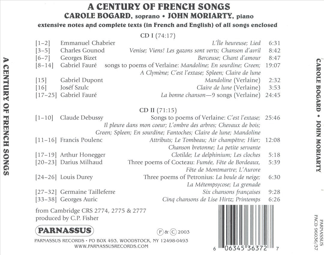 A Century of French Songs cover art