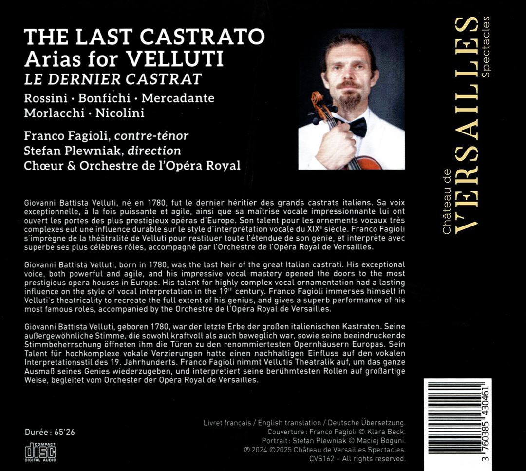 Last Castrato: Arias for Velluti cover art