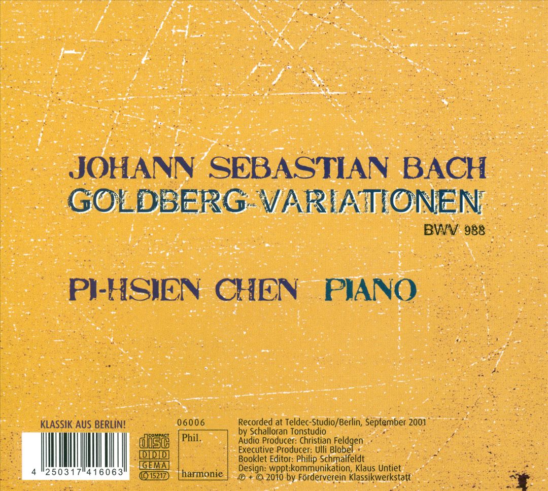 Bach: Goldberg Variationen cover art