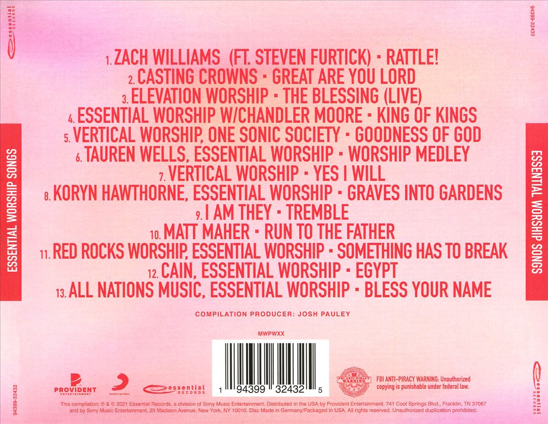 Essential Worship Songs cover art