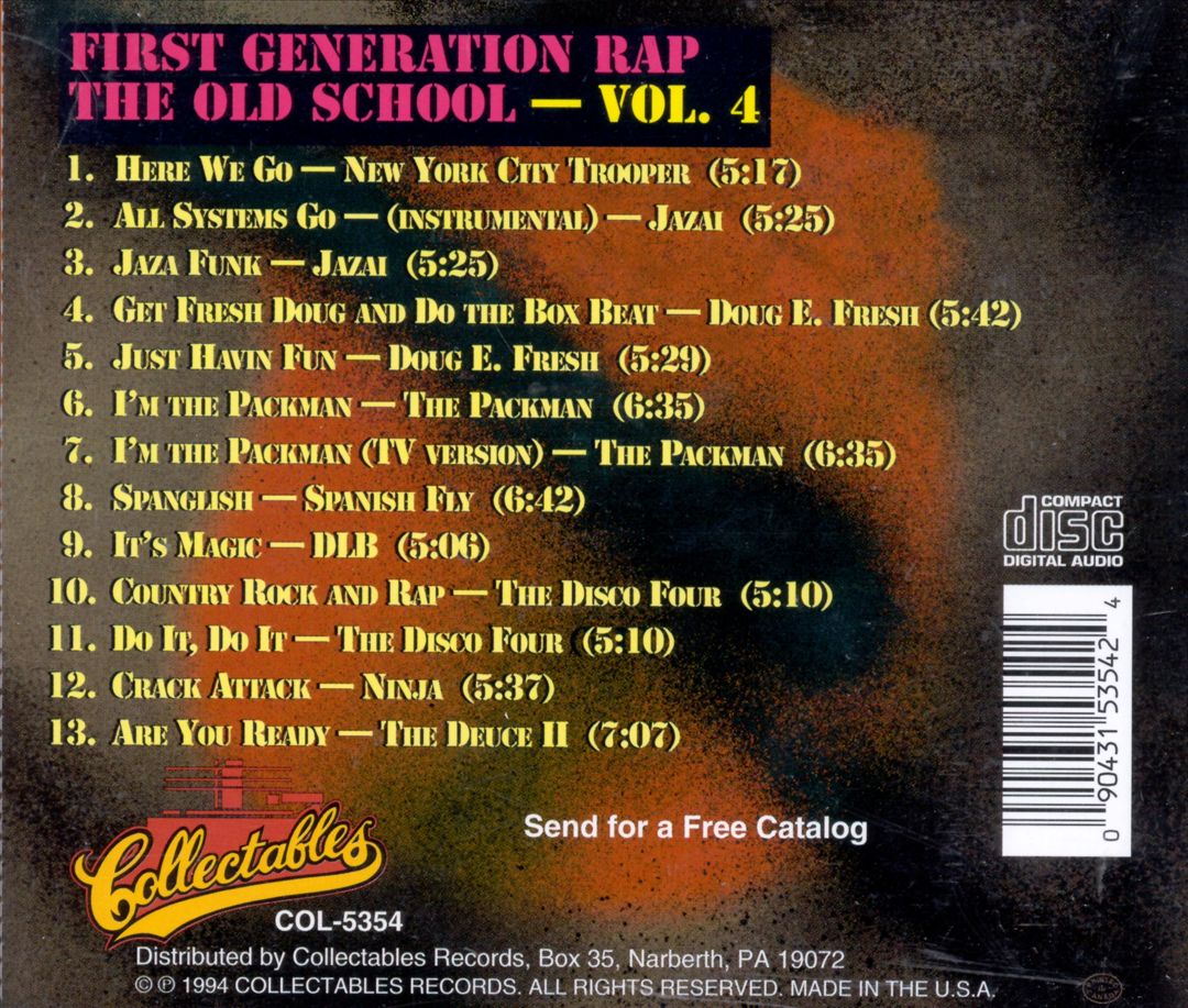 First Generation Rap: The Old School, Vol. 4 cover art